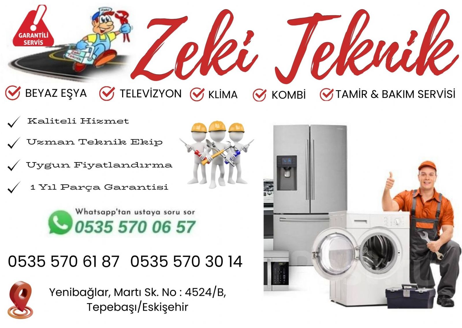 Tepebaşı Eskişehir Beko Servisi
